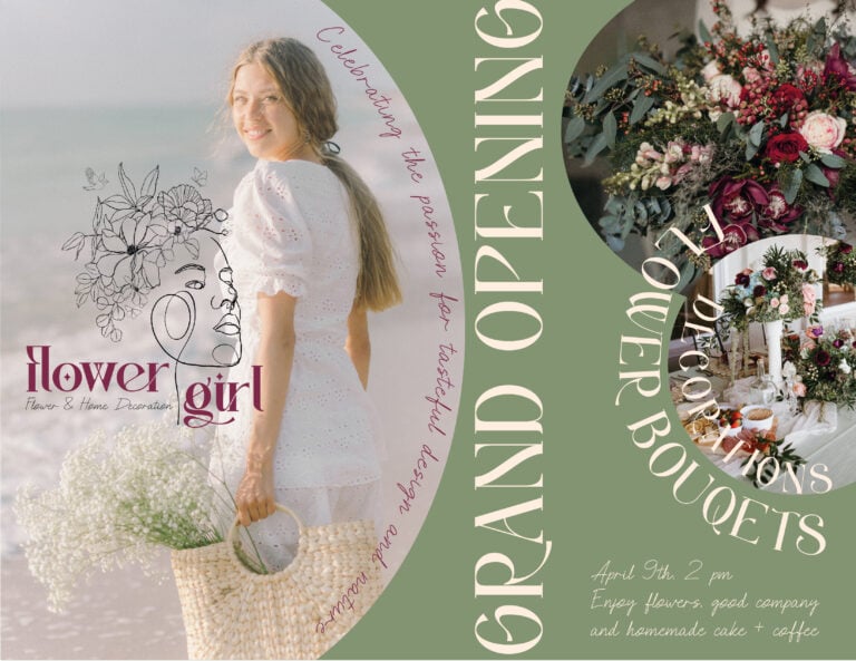 Flowergirl – Konzept für Blumenladen