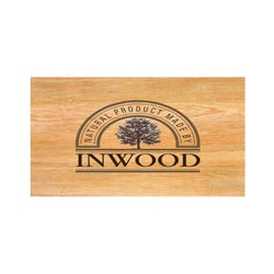 INWOOD-Logo als Brandstempel für die Möbel