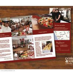 6-seitiger Flyer für ein Restaurant