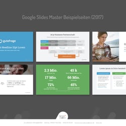 Google Slides Master Beispielseiten (2017)