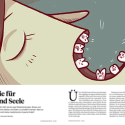 Mockup für eine Editorial Illustration