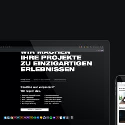 Webdesign Startseite Desktop & Portfolio Mobile