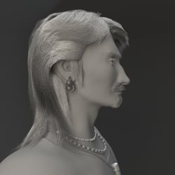 Nachbildung der Büste in 3D