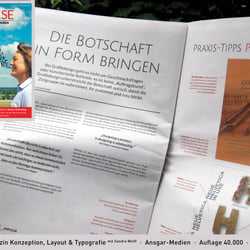 IMPULSE · Magazin Konzeption, Layout & Typografie mit Sandra Wolff  ·  Ansgar-Medien  ·  Auflage 40.000  ·  2015