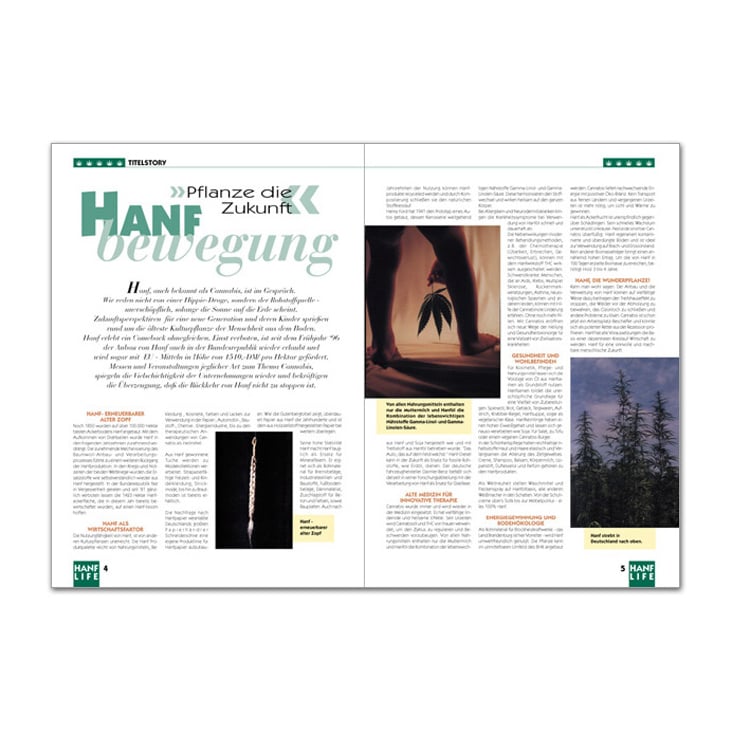 Zeitschrift über Hanf