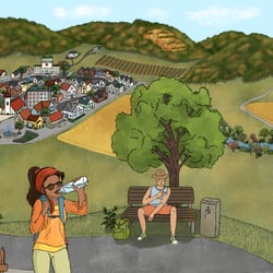Maßnahmen für die menschliche Gesundheit im Klimawandel (Oberrheingraben)