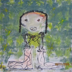 Kopffuessler-Kleines-Monster 60 × 60 cm