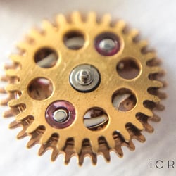Zahnrad mit iCROS aufgenommen (original-aussen-ø ca. 4.5mm)