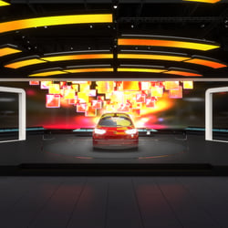 View of the stage