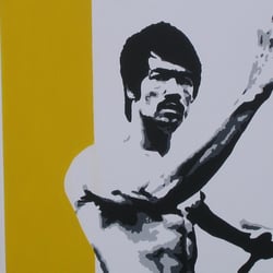 bruce, acryl auf canvas, 100 × 80