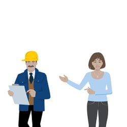 Character in Flat Design Stil – TÜV Süd Akademie