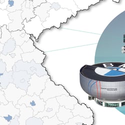 Detail „München“ Karte Digitalisierungskompass Handelsblatt 09/2018