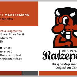 Visitenkarte „Ratzeputz Celle“