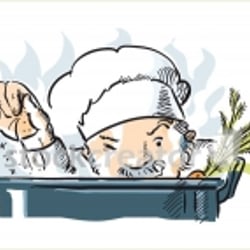 Illustration von einem Koch