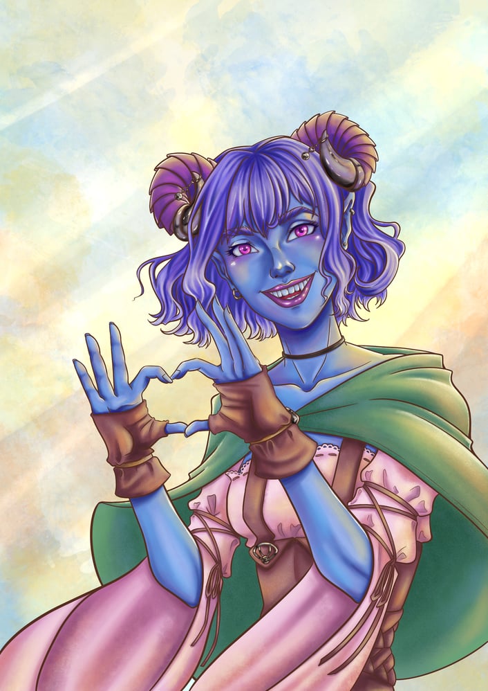 Mighty Nein Jester Charactercard Fanart