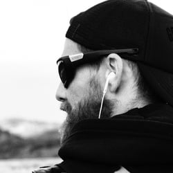 Biker at Punks Peak