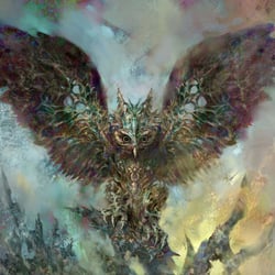Baleful Strix, Illustration für „Magic The Gathering“