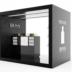 3D-Rendering für POS-Verkaufsstand