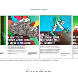 B2B Kampagne für Anzeigenbuchungen in Objekten der Unternehmensgruppe Westfalen-Blatt.