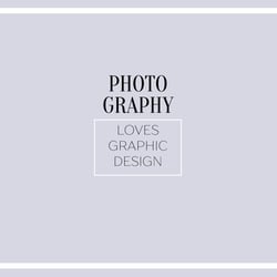 Photography loves Graphic Design