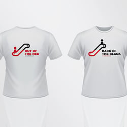back in the black – Promo-Shirts