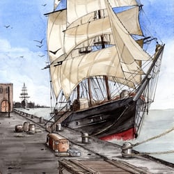 Illustration mit Aquarellfarben