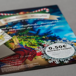 Flyer für den Weihnachtsmarkt der Kirchengemeinde Berlin Alt-Marienfelde
