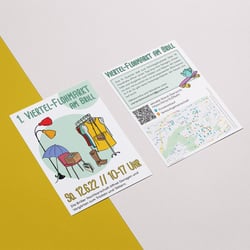 Flyer Viertelflohmarkt Wuppertal 2022