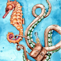 Illustration mit Aquarellfarben