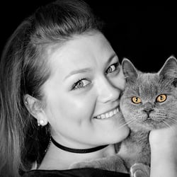 Portrait mit Katze