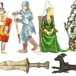 Archäologie, das alte Rom und das Mittelalter