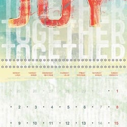 Love and Joy / (Monthly calendar, 14 pages)