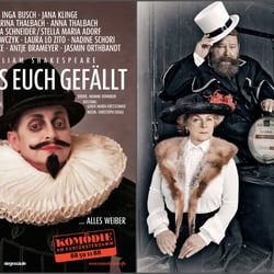 Katharina Thalbach + Walter Plathe und Dagmar Biener in der „Eiserne Gustav“, Theater und Komödie am Kurfürstendamm, Berlin