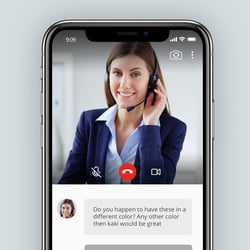 App Design für die Live Support bzw. Sales App Liverep.tv