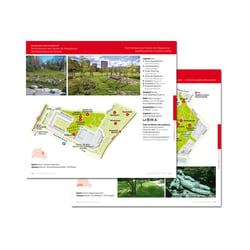 Karte für ausgewählte, präsentierte Parks und Gärten