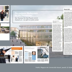 Publik, Magazin der Universität Kassel, 32 Seiten, 4 Ausgaben pro Jahr