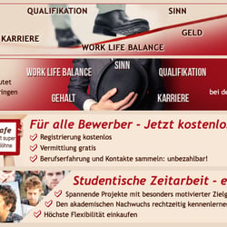Promotionbanner für die Jobcafe-Startseite