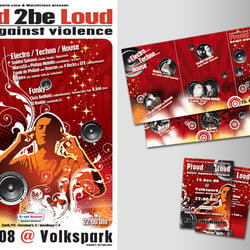 Proud 2be Loud – Plakat, Flyer und Eintrittskarten