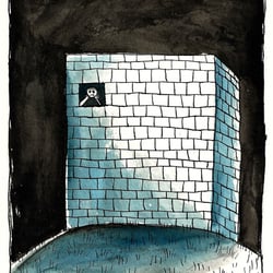 „Neubau“(Illustration für einen Buchentwurf)