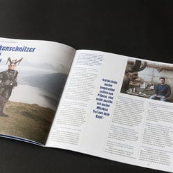 Doppelseite mit Interview