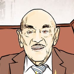 100ster Geburtstag – Thema: Atze Brauner, ARD Magazin Kontraste, Illustration: Heidi Kull