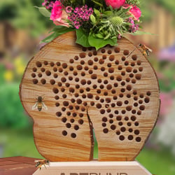 Bienenhotel Saarland stehend