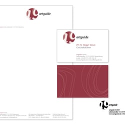 Geschäftspapier, Visitenkarten, Stempel | artguide GmbH