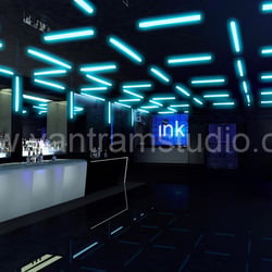 3D-Interieur-Rendering für Pub-Bar