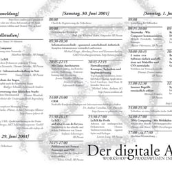 Flyer-Seite Ablaufplan