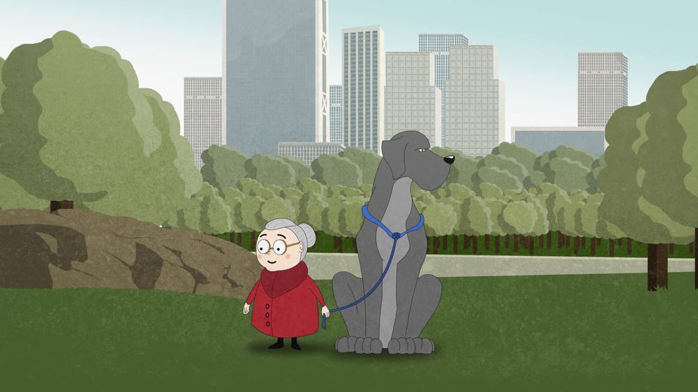 Old Lady with Dog