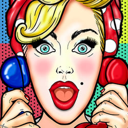 Pink-Pop-Lady – digital Artwork