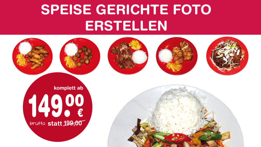Speise-Gerichte Foto erstellen | Layout gestalten
