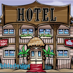 Weternstadt Kulisse „Hotel