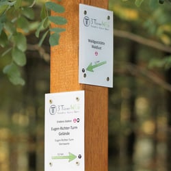 Beschilderung Wanderweg